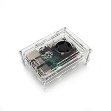 جعبه (کیس) پلکسی گلس رسپبری پای 3 با قابلیت نصب فن 